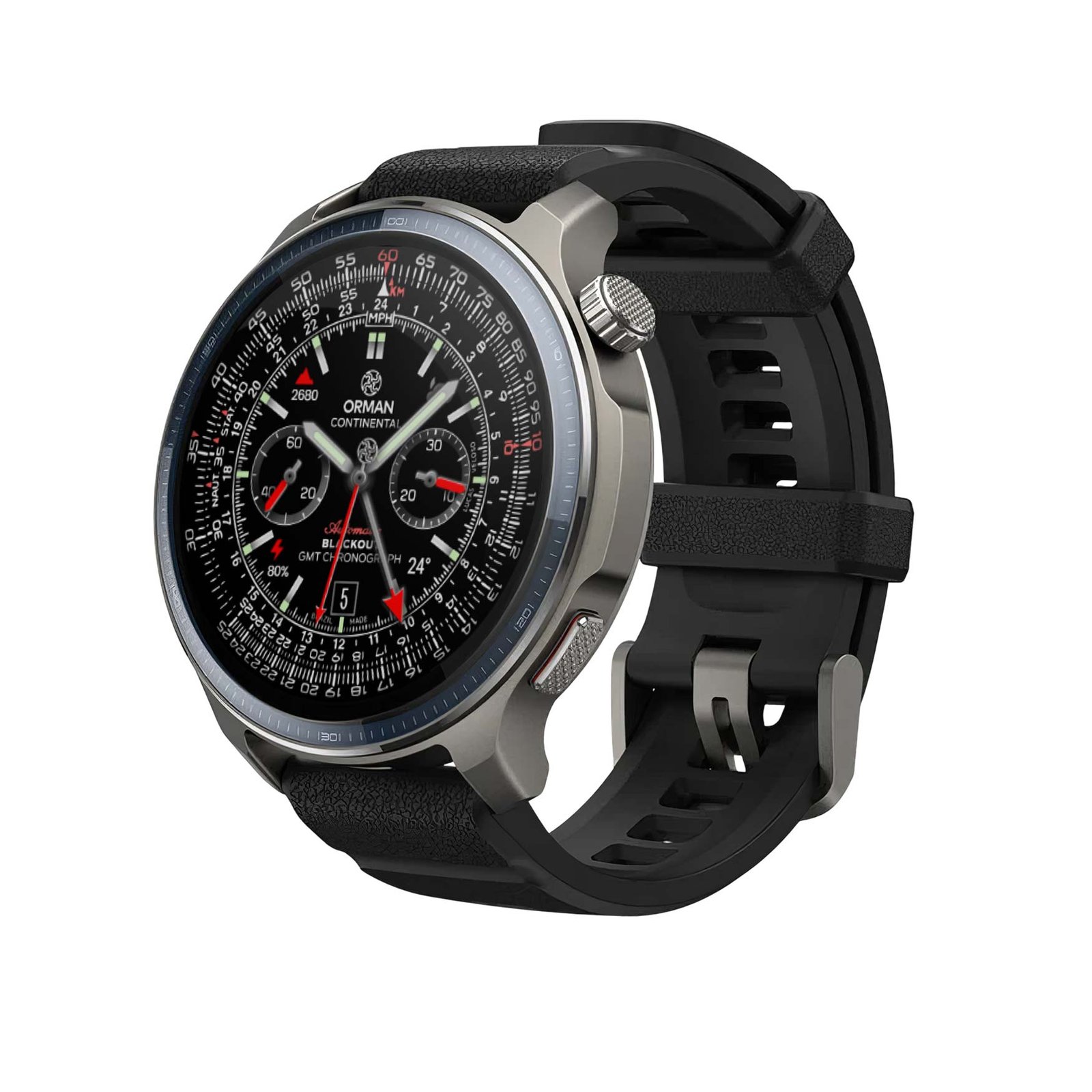 Continental Blackout PRO Eclipse - Orman Smartface Amazfit 1,5 Polegadas Cronografo Watchface - Image 8