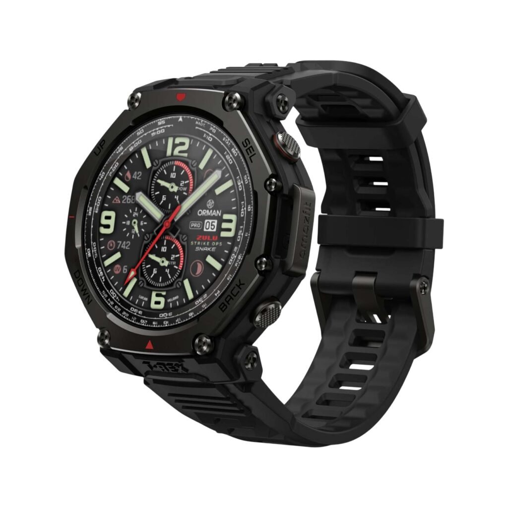 Zulu Snake 48 PRO - Orman Smartface Amazfit 1,5 Polegadas Militar Watchface